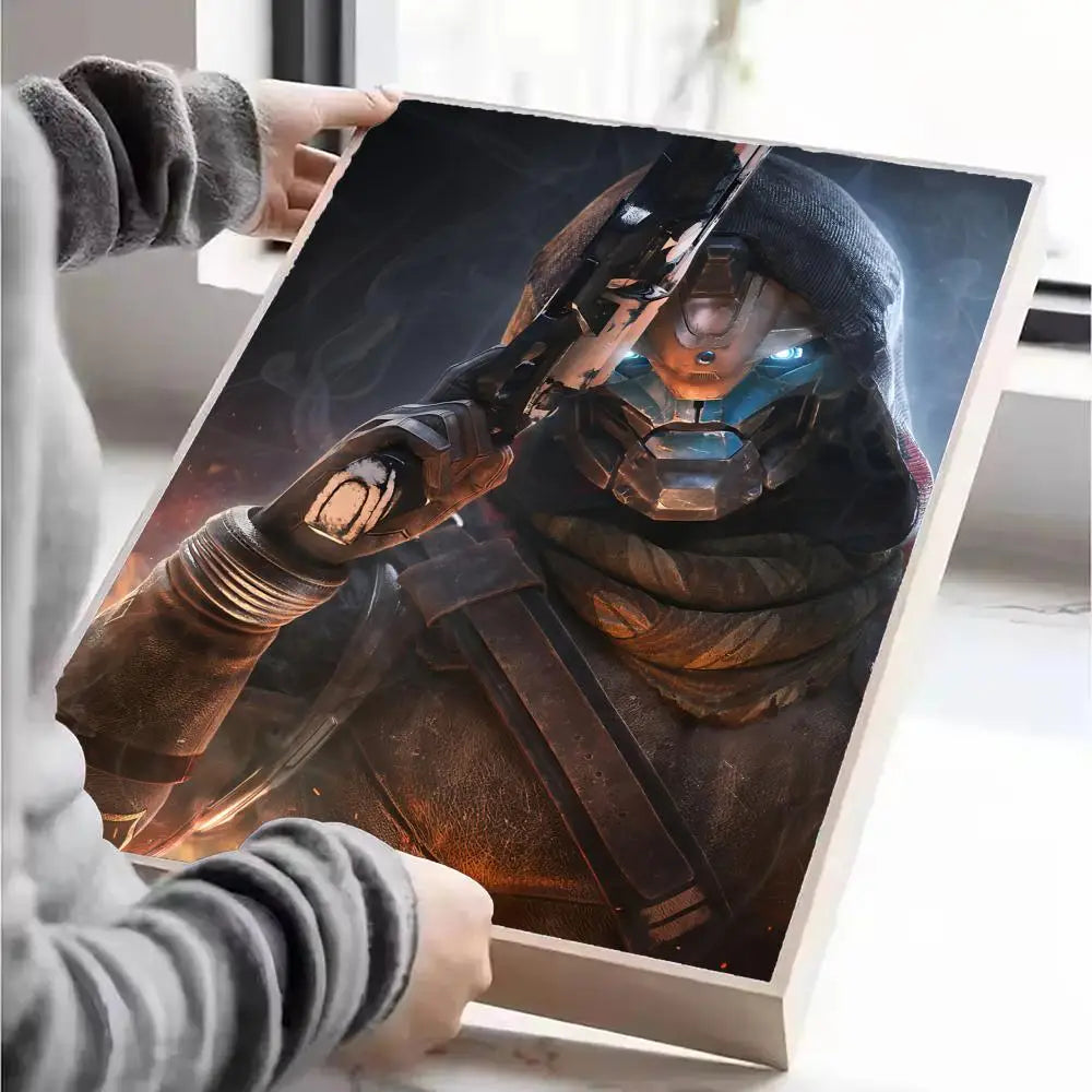 Destiny Poster Self-adhesive Art Waterproof Paper Sticker Coffee House Wall Decor