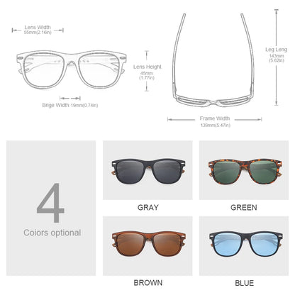 Oi Wood Sunglasses Polarized Black Walnut Wood Sunglasses for Man Polarized High Quality Sun Glasses Men UV400 Eyewear