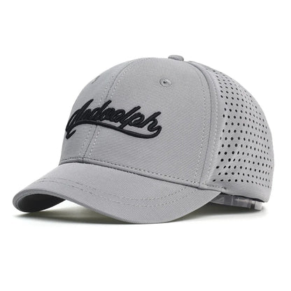 Casquette de baseball à mailles, à visière courte, dos fermé, pour homme et femme, respirante, à fermeture à pression, ajustée, style « dad hat », réglable, unie, style « trucker »