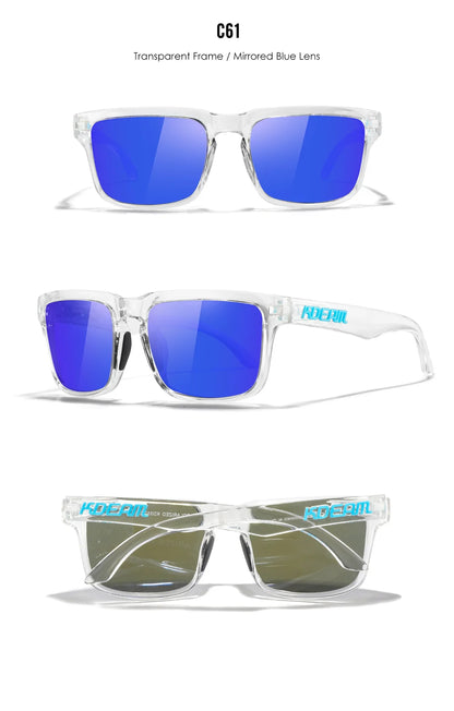 KDEAM Unisex Square Sunglasses Polarized Flash With Stylish Mirrored Pink Sun Glasses New Colors KD332