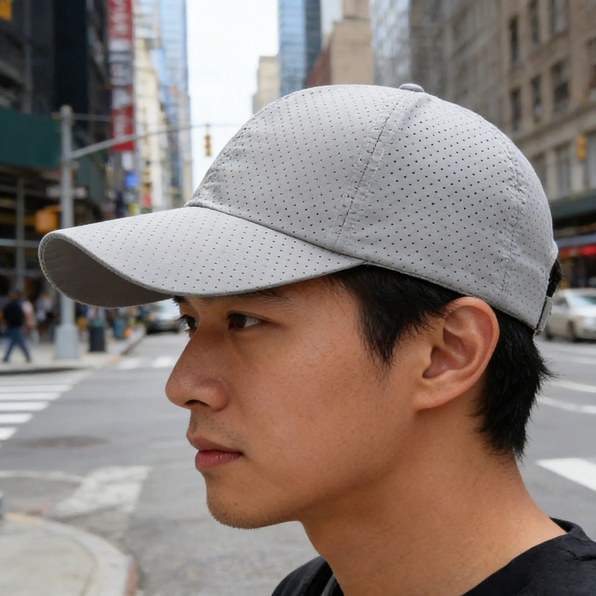 Hat til mænd, forår/sommer, ensfarvet mesh-kasket, baseballkasket til kvinder, efterår, koreansk udgave, solbeskyttelseshue, mesh, åndbar kasket med skygge