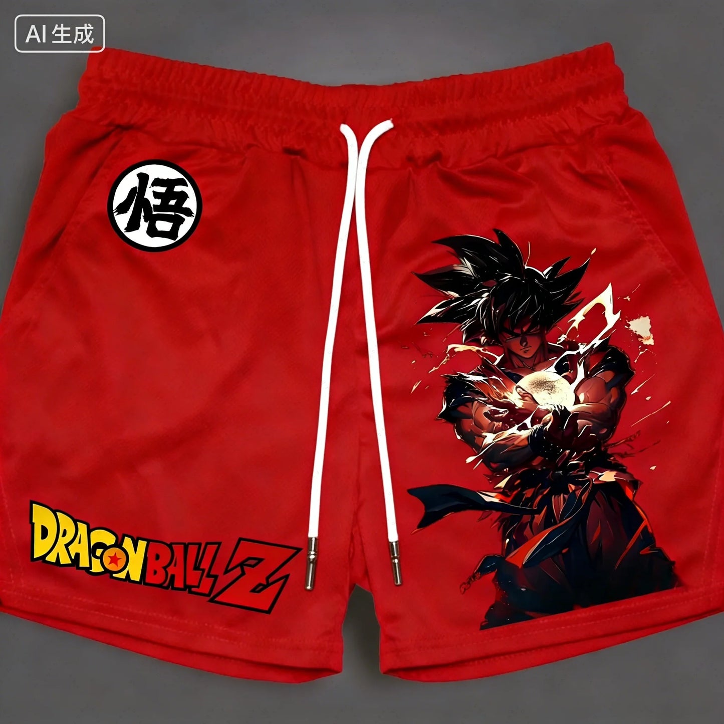 Dragon Ball Goku Vegeta Anime Printed Double Layer Shorts 2026 American Summer Men's Women's Fashion Sports Shorts Fans Gifts