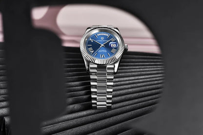Relógio PAGANI DESIGN DD40 para homem – Modelo em ouro rosa, relógio de pulso mecânico de luxo, movimento automático, vidro de safira com tratamento antirreflexo, estanque
