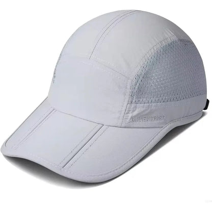 GADIEMKENSD Hitro sušeče se zložljive prenosne bejzbolske kape za moške, poletne z motivom morskih valov, vezenje, unisex športne sončne kape, kapice s snapback zapenjanjem