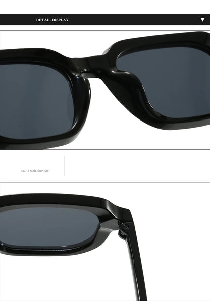 2pcs Fashion Small Square Women Luxury Brand Sunglasses Retro Designer Men Trending Multi Color Sun Glasses Shades UV400