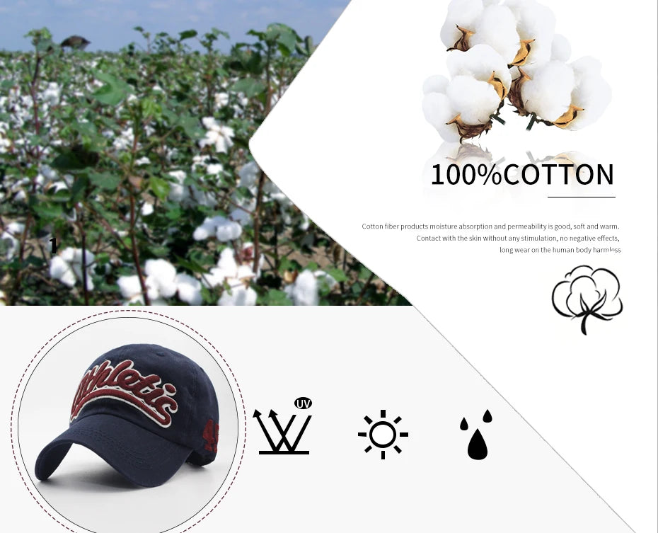 Big Letter Embroidery Baseball Cap Men Summer Casual Women Fashion Snapback Cotton Caps Visor Hip Hop Hat Autumn Adjustable