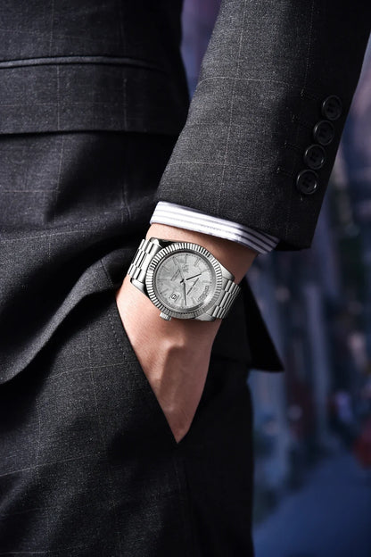 Relógio PAGANI DESIGN DD40 para homem – Modelo em ouro rosa, relógio de pulso mecânico de luxo, movimento automático, vidro de safira com tratamento antirreflexo, estanque