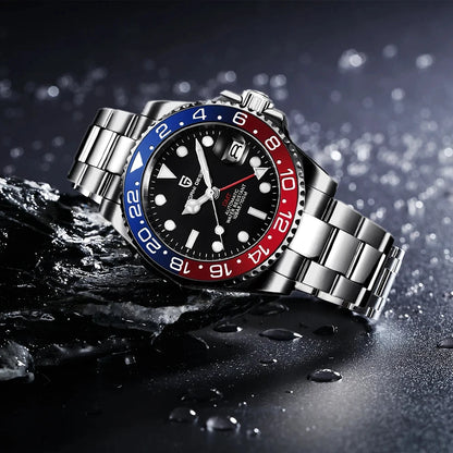 PAGANI DESIGN V3 New 40MM NH34 Original Design GMT Men Mechanical Watch AR Ceramic Bezel Sapphire Automatic Sports Watch for Men