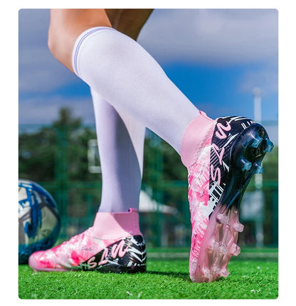 Chaussures de football professionnelles pour hommes, crampons de football FG ultralégers, baskets d'entraînement de football, chaussures de sport d'extérieur