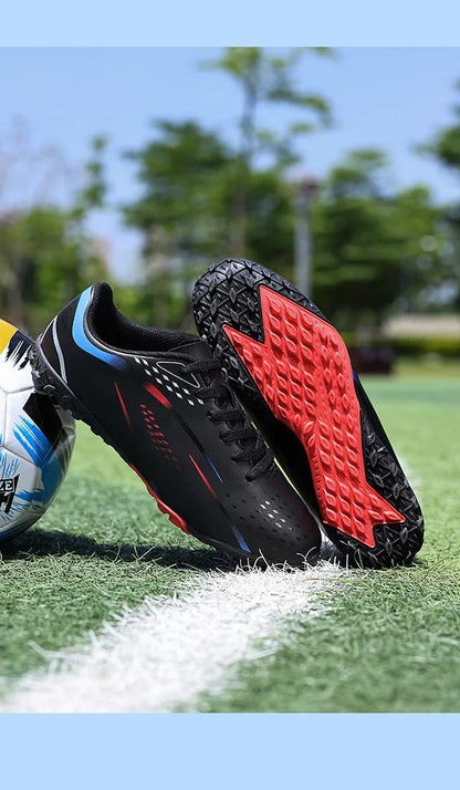 Professional Turf Soccer Shoes Men Cleats Non-Slip Training Football Shoes Boys Artificial Grass Breathable Athletic Soccer Shoes