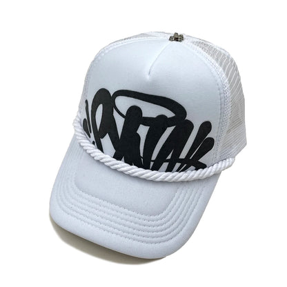 șapcă de baseball de damă cu imprimeu cu litere, pentru primăvară și vară, șapcă sportivă de exterior din plasă respirabilă, șapcă de camionagiu pentru bărbați