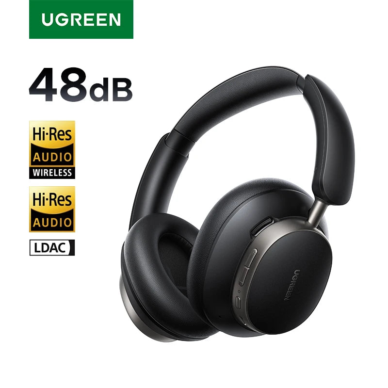 UGREEN Studio Pro 48dB ANC Kabellose Kopfhörer – Bluetooth 6.0 Hi-Res LDAC Over-Ear-Kopfhörer mit 120H Wiedergabezeit
