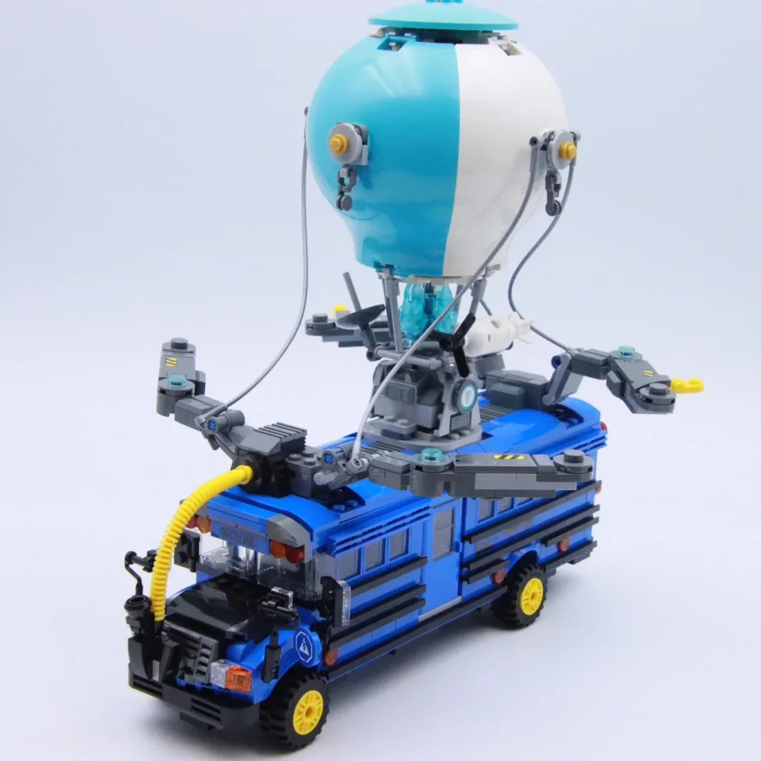 Neues 954-teiliges Battle Bus Automodell 77073 aus beliebten Spielen – Baustein-Puzzle-Modell, Spielzeug für Geburtstags- und Weihnachtsgeschenke