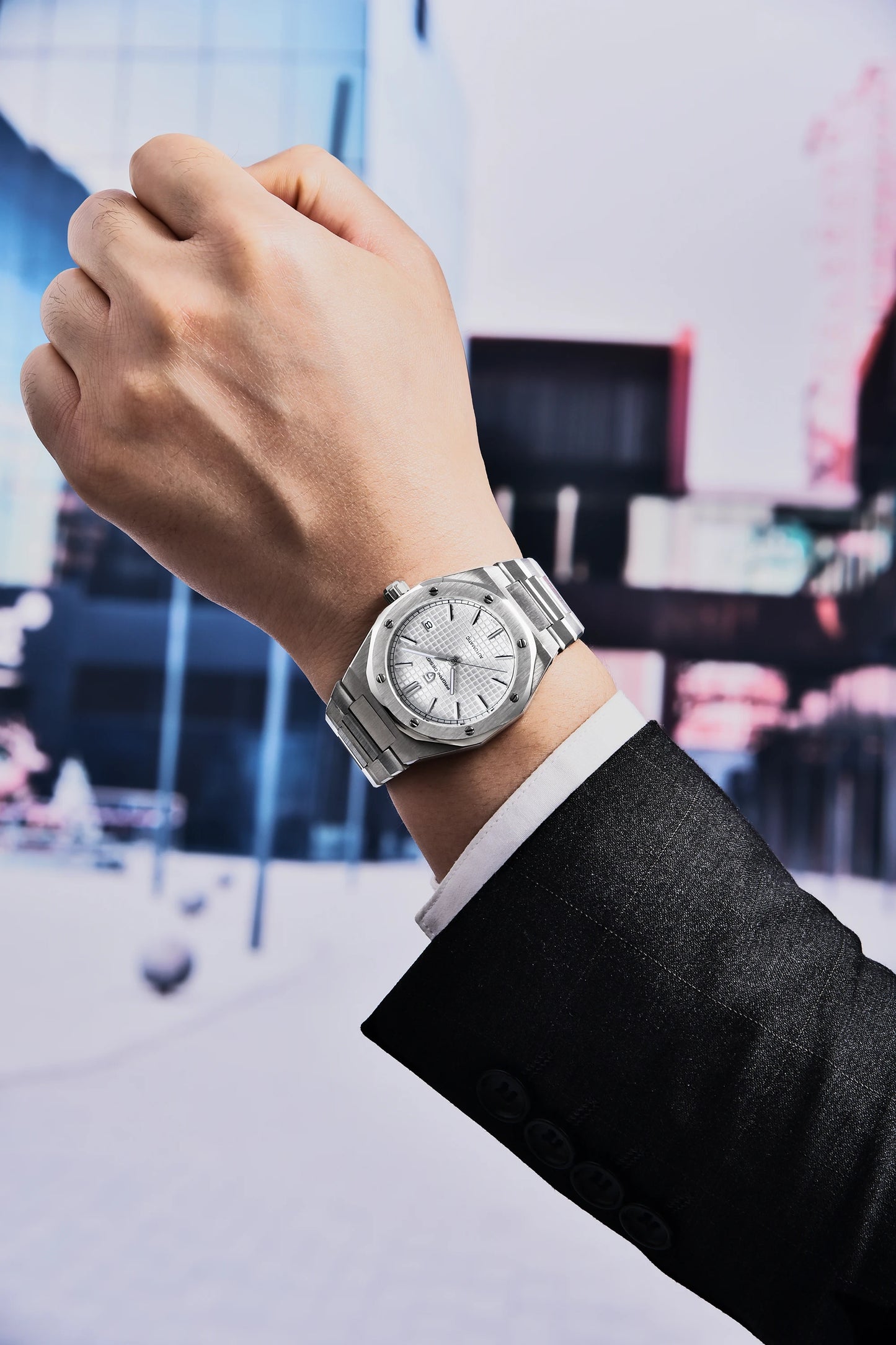 PAGANI DESIGN 8215 Men's Automatic Mechanical Watch 40MM Sapphire Stainless Steel Waterproof 10Bar Luminous C3 Reloj Hombre