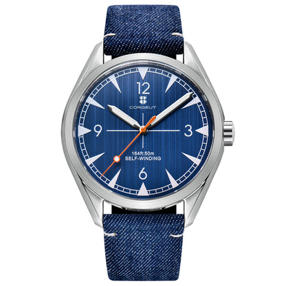 CORGEUT NH35/MIYOTA 8215 Watches Man Cattle Belt Automatic Mechanical Sapphire Glass Watches Fashion Casual Sports Watches