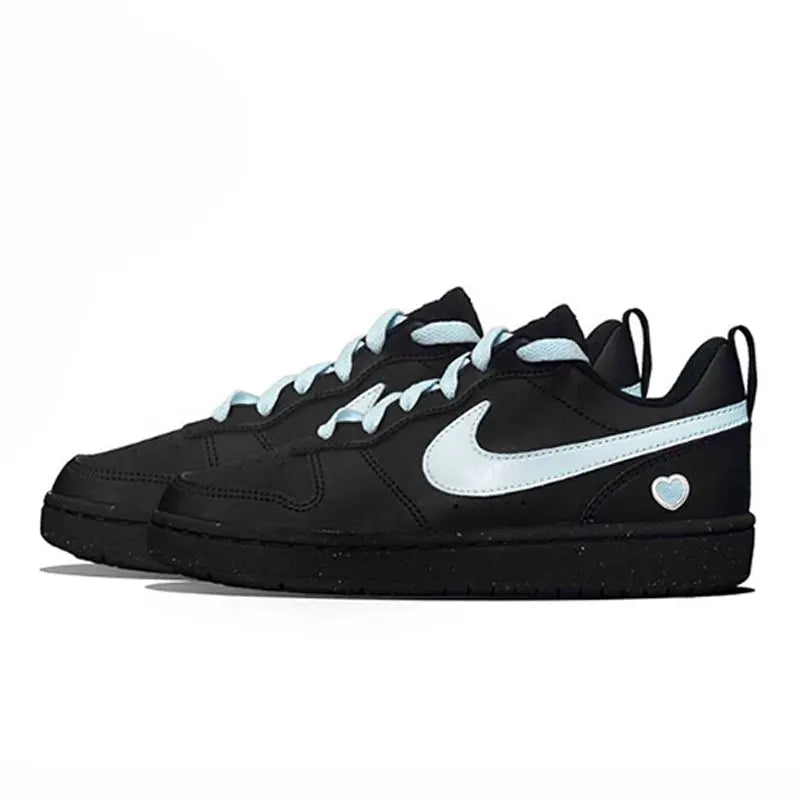 Custom Sneakers Nike Court Borough Retro Black Warrior Splash Ink Galaxy Dream Women's Skate Shoes