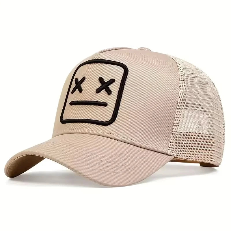 Unisex XX geborduurde baseballpetten met net, verstelbare casual petten, lente- en zomerpetten met zonbescherming voor buiten