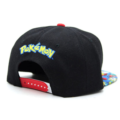 Pokémon-baseballkasket, Pikachu-hat, Pokémon-cosplay-hiphop-kasket til piger, drenge, børn, anime-figurer, legetøj, gave, tegneseriehat