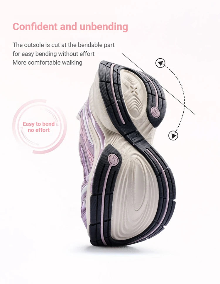 Xtep Basque 3 Sneakers Women Lightweight Wear-Resistant Trendy Durability Thick Sole Casual Sports Female Shoes 874218320006