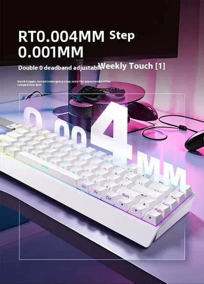 IROK Mercury68 Max Magnetic Mechanical Gaming Keyboard, 68-Key Wired 8K Rapid Trigger Keyboard with Hall Effect Switches, Hot-Swappable RGB Gaming Keyboard