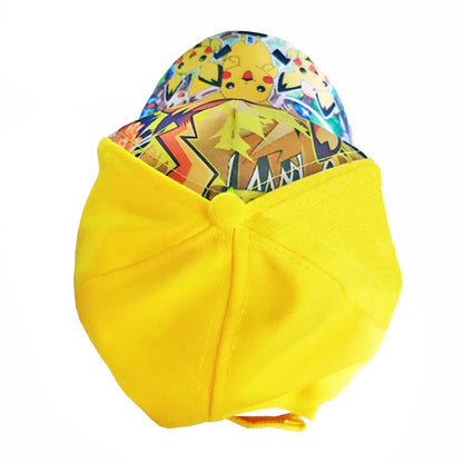 Pokémon-baseballkasket, Pikachu-hat, Pokémon-cosplay-hiphop-kasket til piger, drenge, børn, anime-figurer, legetøj, gave, tegneseriehat