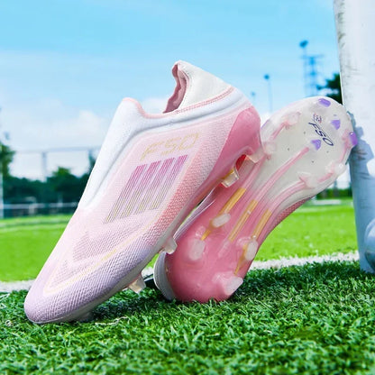 Nouvelles chaussures de football pour hommes, crampons longs antidérapants pour adultes, chaussures de sport pour garçons, crampons d'entraînement en plein air, respirantes et confortables