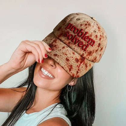 Bloody Baseball Caps for Halloween Parties Women Men Adult Unisex Cap Halloween Horror Bloody Hat Party Caps Funny Bloody Hats