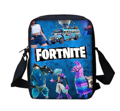 Beliebter FortniteS Schulrucksack für Kinder mit Umhängetasche und Federtaschen – Schultaschen für Jungen und Mädchen, ideales Geschenk