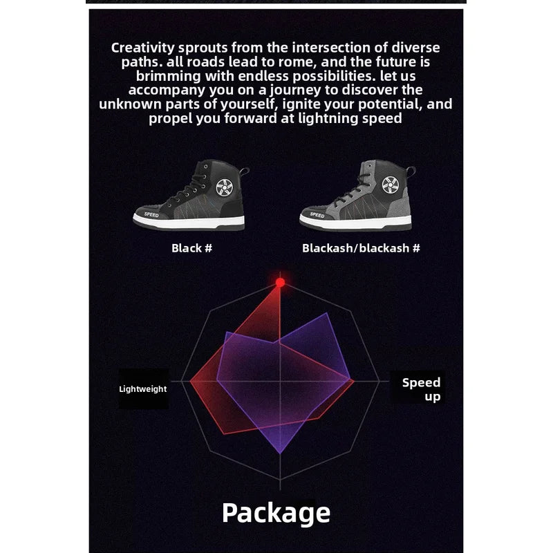 New men's and women's four-season universal safety protection motorcycle riding boots anti-slip and anti-fall motorcycle shoes