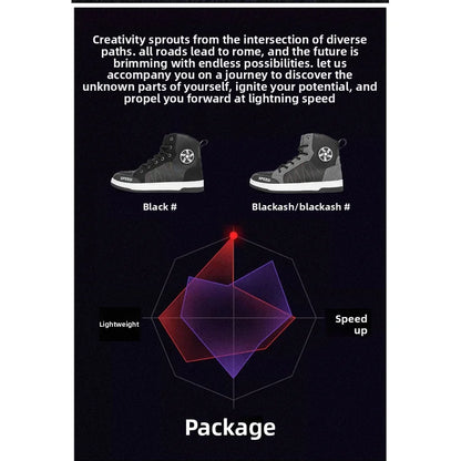 New men's and women's four-season universal safety protection motorcycle riding boots anti-slip and anti-fall motorcycle shoes