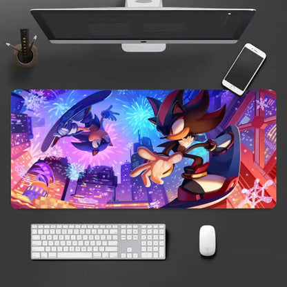 Keyboard Pad Padding Mat Anime Sonic The Hedgehog Mouse Mat Desk Mat With Pad Gaming Accessories Prime Gaming XXL HYBXXC