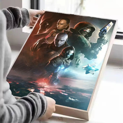 Destiny Poster Self-adhesive Art Waterproof Paper Sticker Coffee House Wall Decor