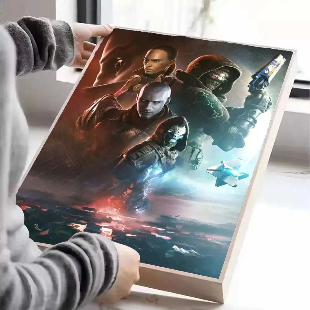 Destiny Poster Self-adhesive Art Waterproof Paper Sticker Coffee House Wall Decor