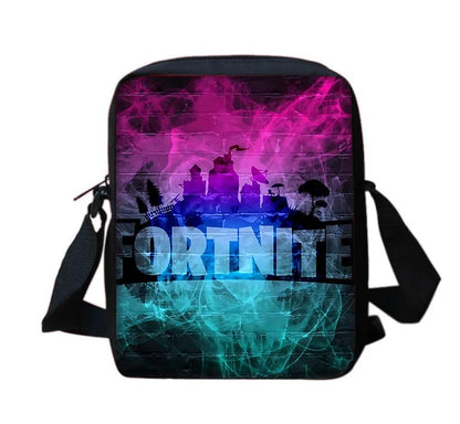 Beliebter FortniteS Schulrucksack für Kinder mit Umhängetasche und Federtaschen – Schultaschen für Jungen und Mädchen, ideales Geschenk