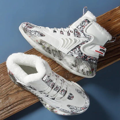 men boots 2025 New Winter Slippers Warm Men Shoes Waterproof Non-Slip Plush Sneakers Male tenis shoes Boots Men Sneakers Winter