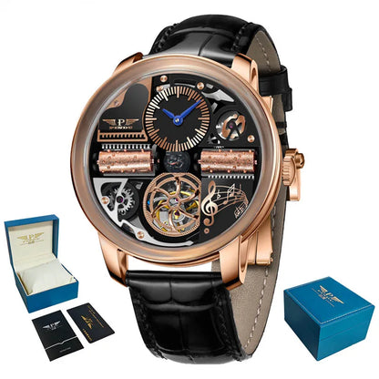 PINDU Watch New TOP Men Mechanical Watch Godfather Fashionable Classic Series 45.5MM Wristwatches Men M2791B