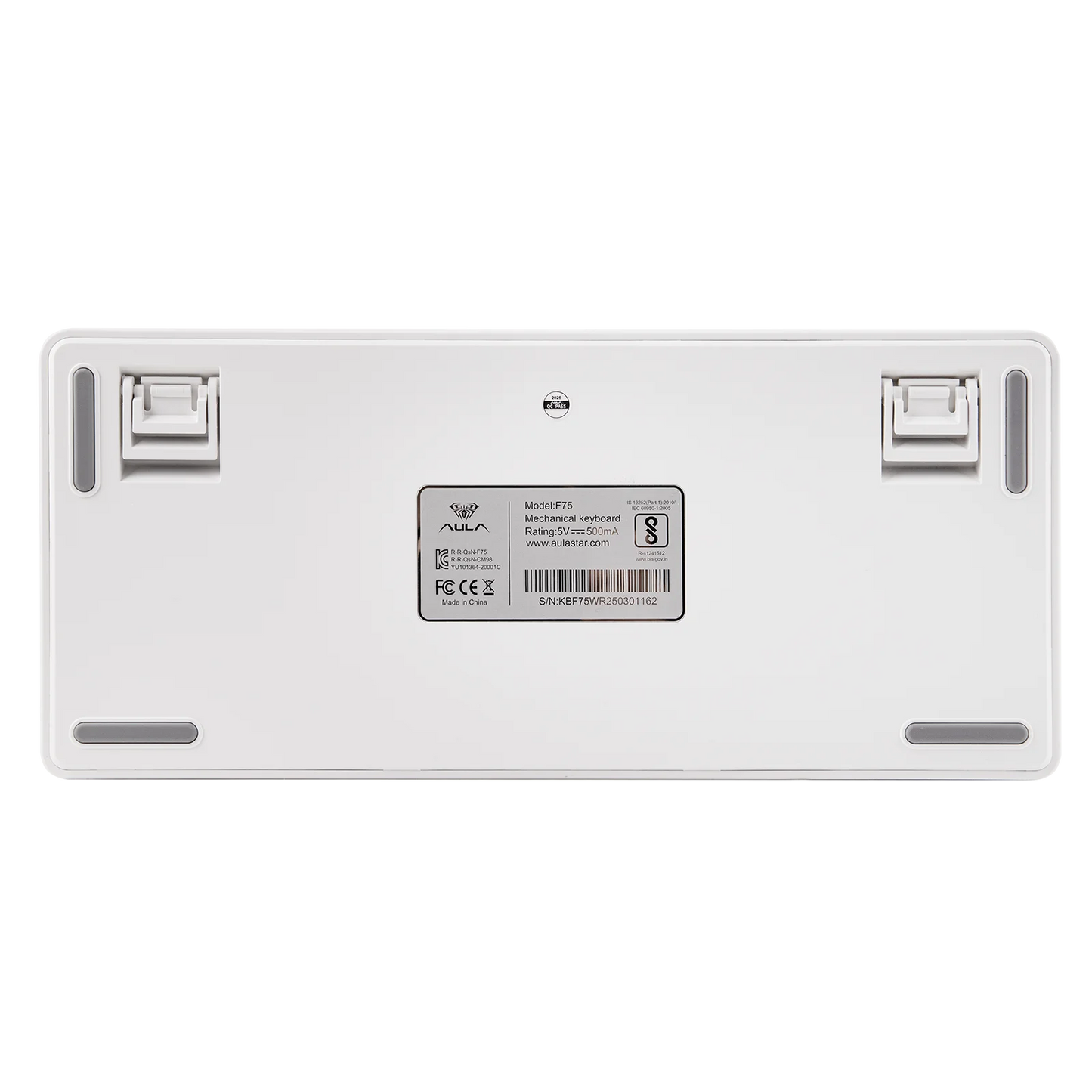 Tastiera meccanica EPOMAKER x AULA F75 solo cablata 75% layout ANSI US con gasket, hot-swap e manopola per Mac/WIN/Android
