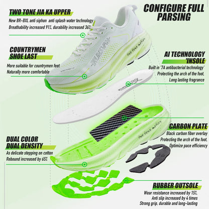 IRUNSVAN New Carbon Plate Marathon Running Shoes Lightweight Shock-Absorbing And Suitable For Men's Sports Shoes