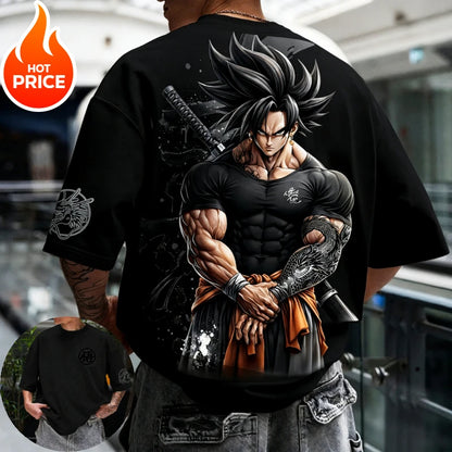 Son Goku Gym Dragon Ball Super Saiyan Harajuku Men Summer Cotton T-Shirt Top Loose Women Streetwear Casual Short Sleeve Tee