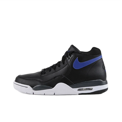 Nike Flight Legacy Comfortable and Versatile Mid-Top Retro Basketball Shoes Men's White/Blue BQ4212-103