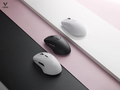 Ratón gaming inalámbrico Rapoo VT9PRO PAW3398 68g, con cable, programable, ergonómico, 26000DPI, recargable Type C, accesorio para PC gamer