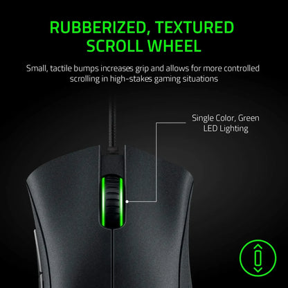 Razer DeathAdder Essential kablet gamingmus / kablet mus 6400DPI 5 uafhængige knapper til bærbar PC Gamer