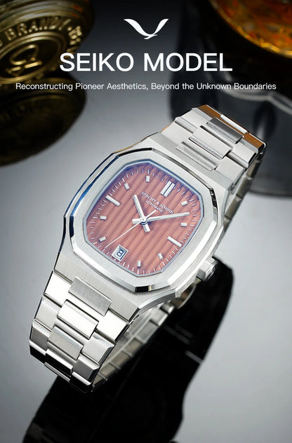 New Arrivals Specht&Sohne Watch 37MM Automatic Watches For Men Japan 8215 Movt Sapphire Crystal Stainless Steel 50M Waterproof