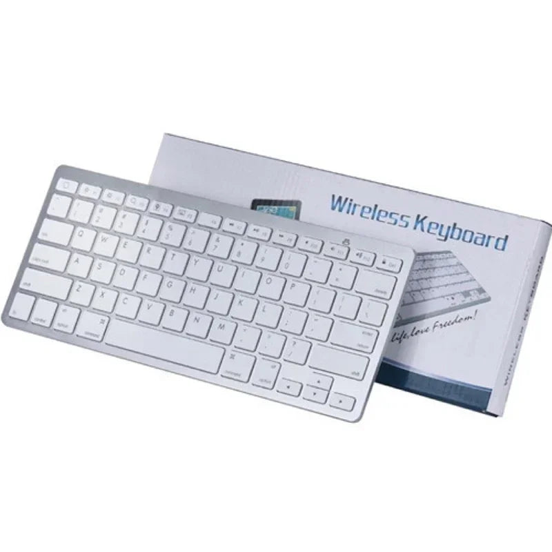 Mini Bluetooth Wireless Keyboard - 78 Keys Portable for PC/Tablet/Smartphone, Compatible with iPad, Compact Design forOffice