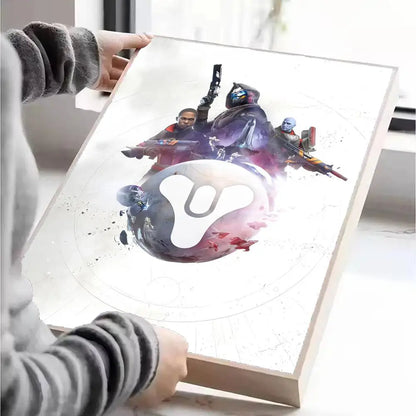 Destiny Poster Self-adhesive Art Waterproof Paper Sticker Coffee House Wall Decor
