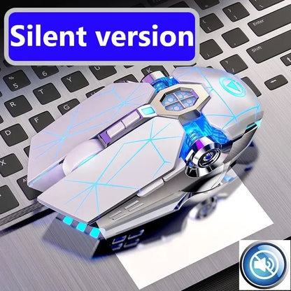 Neue professionelle Gaming-Maus 3200dpi 7 Tasten, hintergrundbeleuchtete Computermaus mit Makro-Unterstützung, mechanische kabelgebundene Silent-Maus
