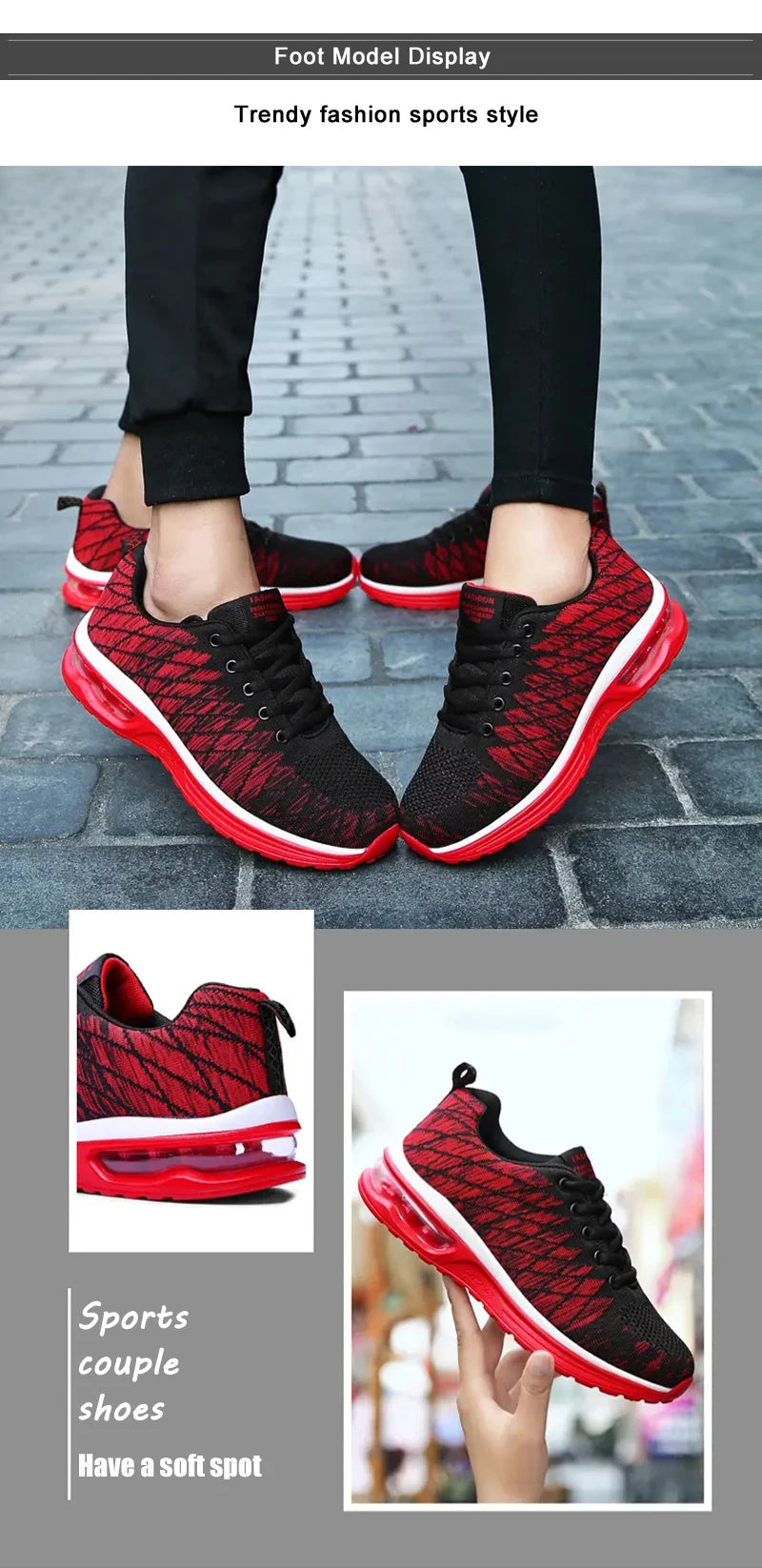Löparskor för män, fashionabla, andningsbara, utomhus-, sportskor för män, sneakers, bekväma sportskor för kvinnor