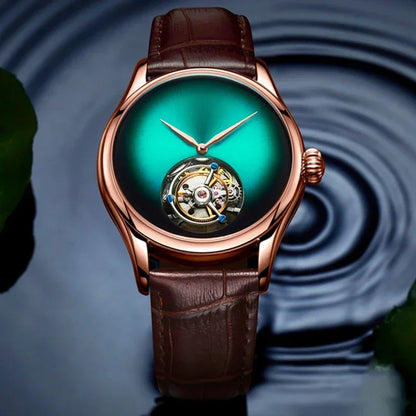 AESOP Flying Tourbillon Skeleton Watch For Men Mechanical Waterproof Mens Watches Top Brand Luxury Movement Stainless Steel 2025