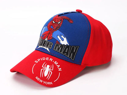 Marvel Anime figurka Spider-Man kreslená baseballová čepice bavlna polyester čepice s kšiltem pro chlapce a dívky čepice a doplňky k hlavě dětský dárek k narozeninám