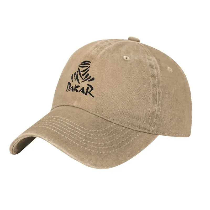 Casquettes de baseball vintage de course tout-terrain « D-Dakares Rally », style unisexe, effet vieilli, lavées, casquettes de soleil, de voyage, souples et non structurées